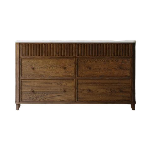 Double walnut vanity